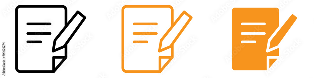 Poster detailed assignment icon for educational and homework-related projects in academic content