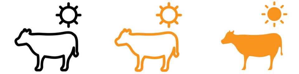 Comprehensive Animal Husbandry Icon Set for Agricultural and Veterinary Themed Designs