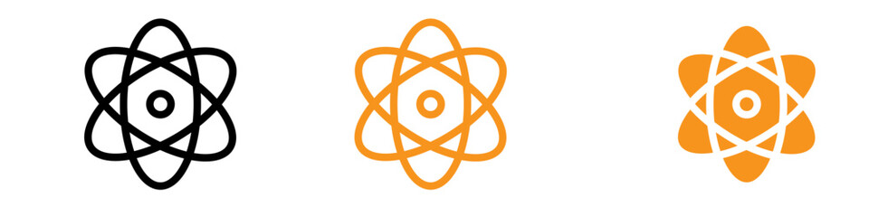 Scientific Atom Icon for Research and Innovation Projects in Scientific Content