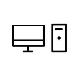 Computer Icon Set Technology and Device Illustrations for Digital Projects
