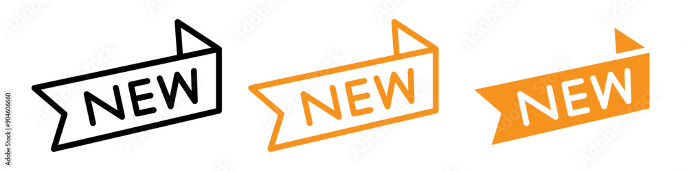 Poster new symbol icon set fresh and updated illustrations for design and branding