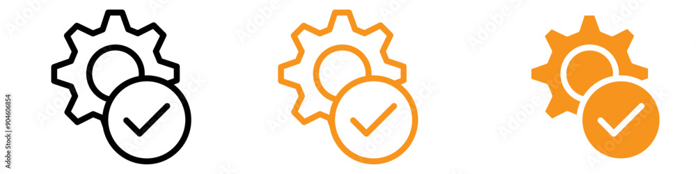 Poster easy installation icon set quick setup illustrations for technology and appliances
