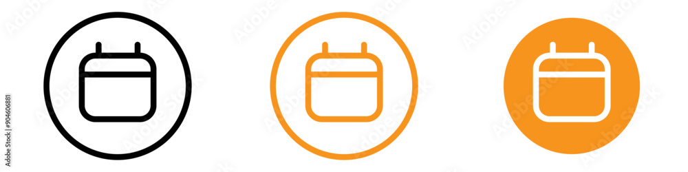 Poster calendar icon set date management illustrations for organizing and planning