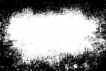 Fototapeta premium Grunge Border Texture with White Background – Abstract Frame Overlay