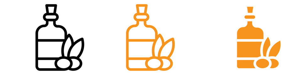 Olive Oil Icon Set Culinary Illustrations for Cooking and Food Projects
