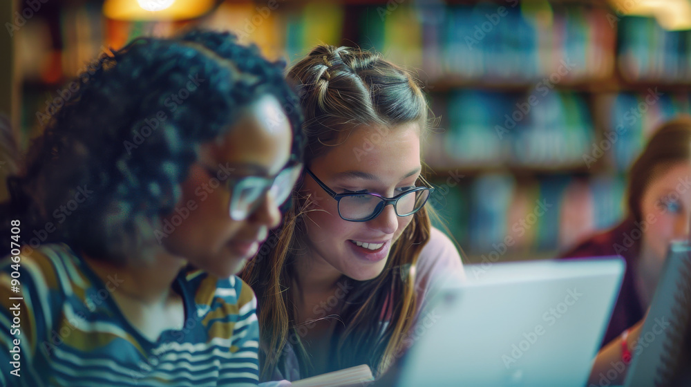 Poster high-resolution image of a success tutoring environment, capturing a tutor working closely with a