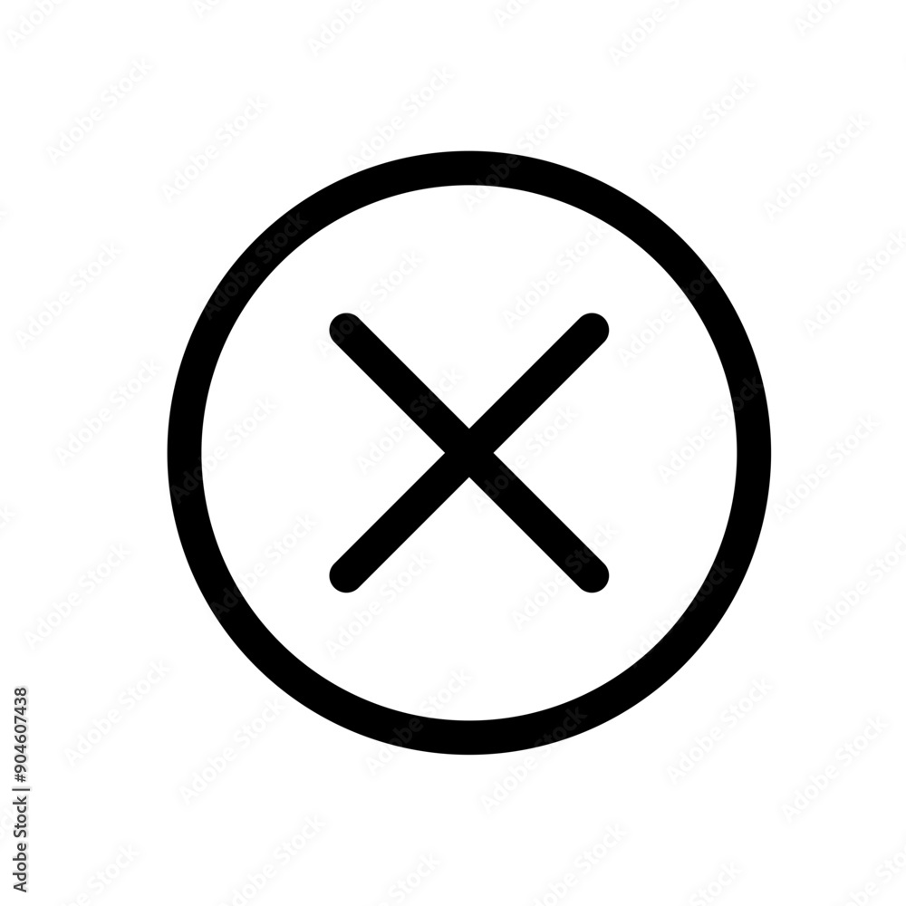 Poster close button icon set user interface symbols for web and app design