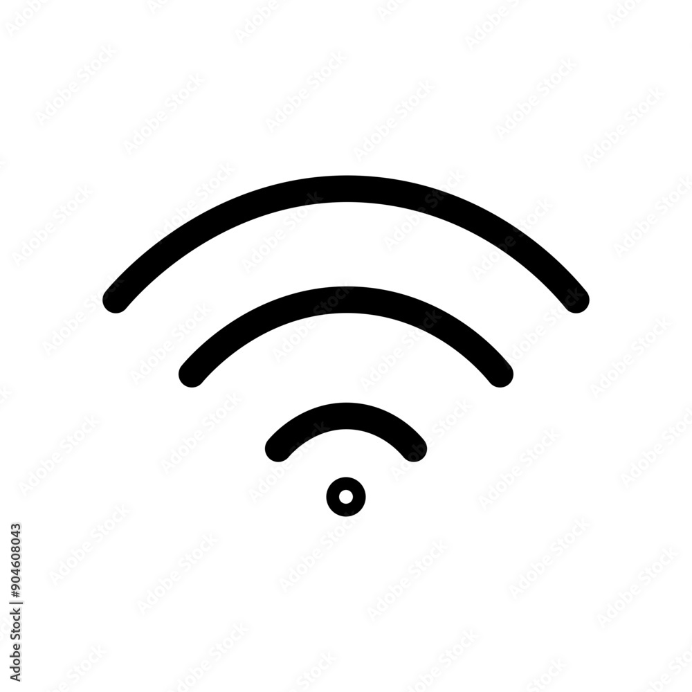 Poster wifi icon set wireless connectivity illustrations for internet and technology
