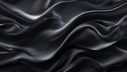 Obraz premium Abstract Draped Fabric in Dark Tones