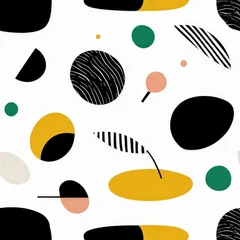 Poster the AI Image Generator, Abstract lithographic minimalistic background seamless pattern, japandi wabi sabi, organic,