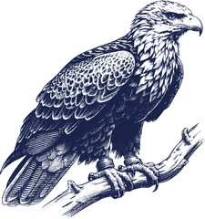 Eagle Vector, eagle silhouette, eagle Vector drawing	