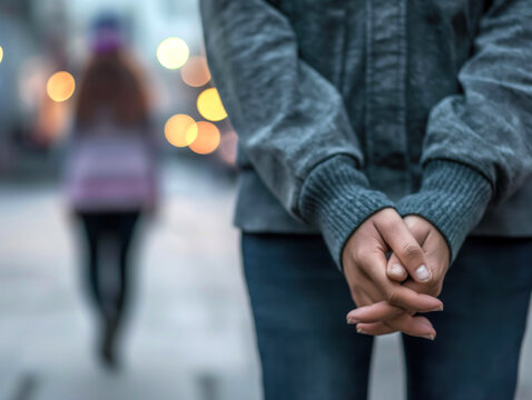 Duas mulheres se despedindo