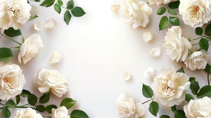 Ethereal White Rose Wedding Card Background. Valentine's Day, Chinese Valentine's Day, wedding, party events, posters, HD wallpaper, Love