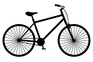 bicycle icon, bicycle vector silhouette illustration