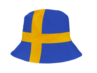 yellow bucket hat Blue color PNG transparent.