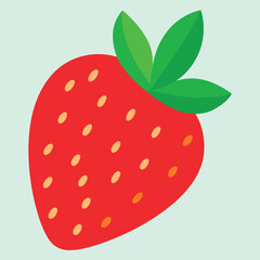 Obraz premium Strawberry Sweet Illustration Vector Design