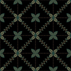 beautiful and elegant vector Javanese ethnic batik pattern template