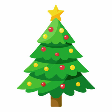 recommend clip art: Christmas green tree illustration, christmas tree vector illustration, Tree vector art, christmas tree silhouette, Christmas vector icon, eps