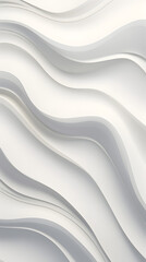 Obraz premium Digital white wave curve sculpture abstract graphic poster background