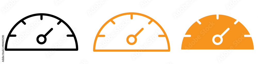 Poster Accurate Car Speedometer Icon for Vehicle Performance Monitoring and Custom Dashboard Designs