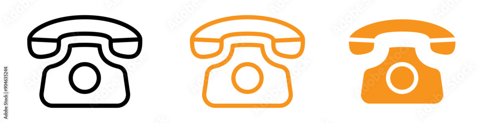 Poster vintage old phone icon for retro communication and nostalgia graphics perfect for representing class
