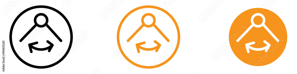 Poster scientific oscillation icon for physics and engineering graphics perfect for representing oscillator