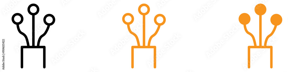 Poster advanced fiber optic cable icon for technology and communication graphics perfect for representing h