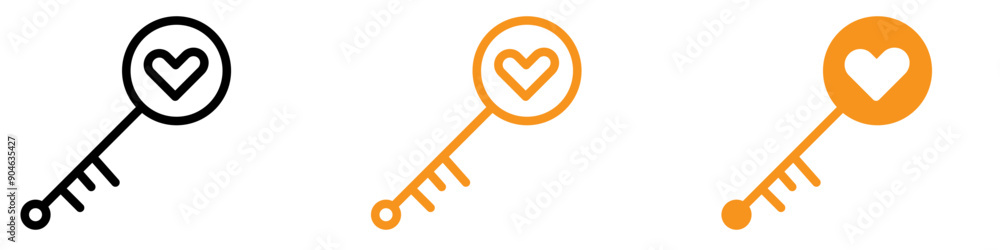 Poster Enchanted Magic Key Icon for Fantasy and Adventure Graphics Essential for Representing Magical Keys and Enchanted Items in Fantasy Themes