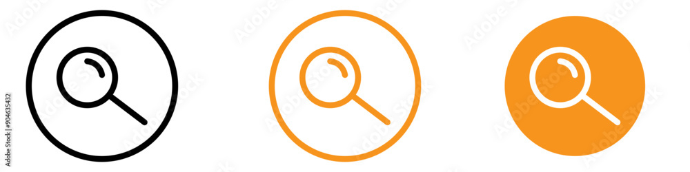 Aufkleber detailed magnifying glass icon for search and investigation graphics perfect for representing zoom a