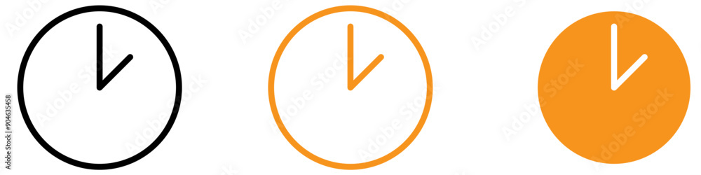 Poster Precise Clock Icon for Time Management and Scheduling Themes Perfect for Illustrating Punctuality and Time-Related Concepts