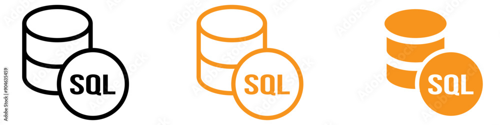 Leinwandbilder Technical SQL Server Icon for Database and Technology Graphics Ideal for Representing SQL Databases and Server Management