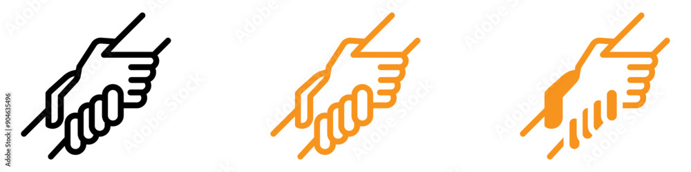 Poster Helpful Person Helping Someone Icon for Assistance and Support Graphics Perfect for Representing Help and Support Services