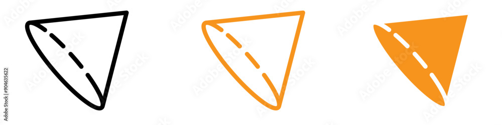 Aufkleber Cone Shape 3D Icon Illustrating Geometric Design Elements, 3D Modeling Software, and Mathematical Representations for Designers and Engineers