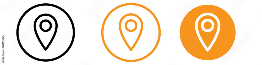 Poster Versatile Pin Icon for Location and Mapping Graphics Ideal for Representing Map Pins and Location Markers