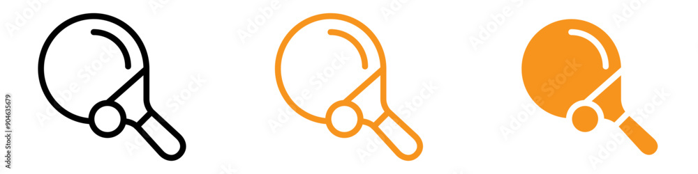 Poster fun ping-pong table tennis icon for sports and recreation graphics perfect for representing table te