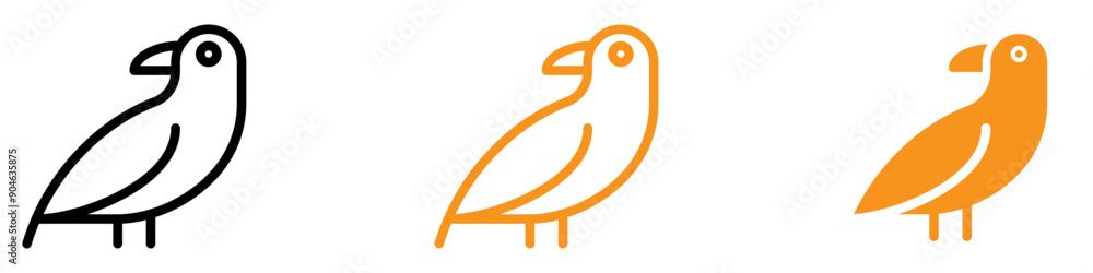 Poster Mysterious Raven Icon for Mythology and Folklore Graphics Ideal for Representing Ravens in Mythological and Folklore Contexts