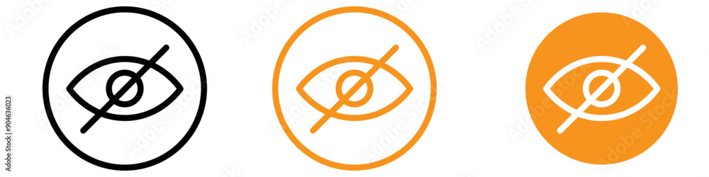 Aufkleber privacy no view icon for restricted areas and private spaces graphics ideal for representing areas w