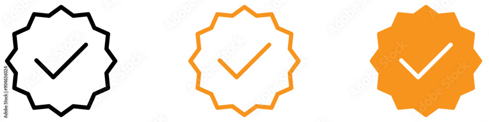 Poster Authentic Verified Badge Icon for Certification and Validation Graphics Perfect for Representing Verification and Authenticity