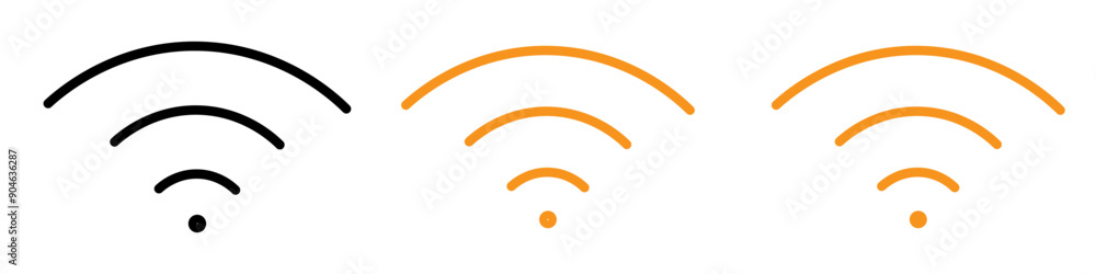 Aufkleber connectivity wifi signal icon for internet and technology graphics essential for representing wirele
