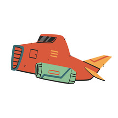 spacecraft icon illustration