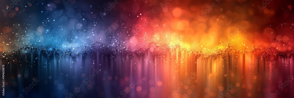 Poster a vibrant abstract background with colorful gradients and sparkles that captivates viewers