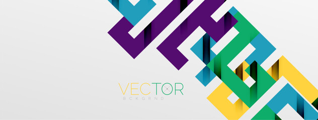 Color bend lines with shadow texture effect. Vector Illustration For Wallpaper, Banner, Background, Card, Book Illustration, landing page