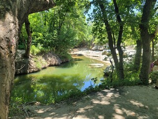 Water reflections and landscape