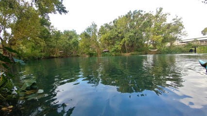Water reflections and landscape