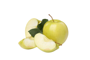 PNG, Green apples, isolated on white background