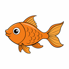 black and white fish, golden fish vector illustration, fish vector art, fish silhouette, fish vector icon, eps