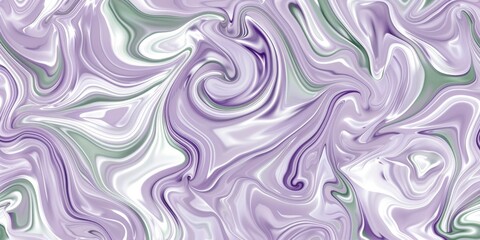 Dynamic swirl pattern in purple and green, creating a harmonious and modern aesthetic