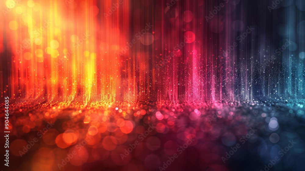 Poster discover vibrant abstract light patterns perfect for various media applications and uses