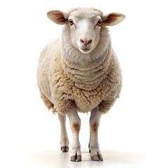 Fototapeta premium Cute Sheep Looking at the Camera.
