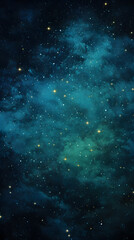 Obraz premium Digital nebula starry sky stars abstract graphic poster background